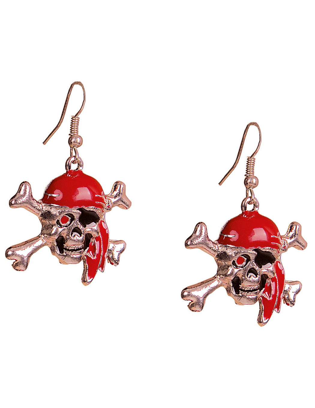 Boucles d'oreilles tête de mort adulte