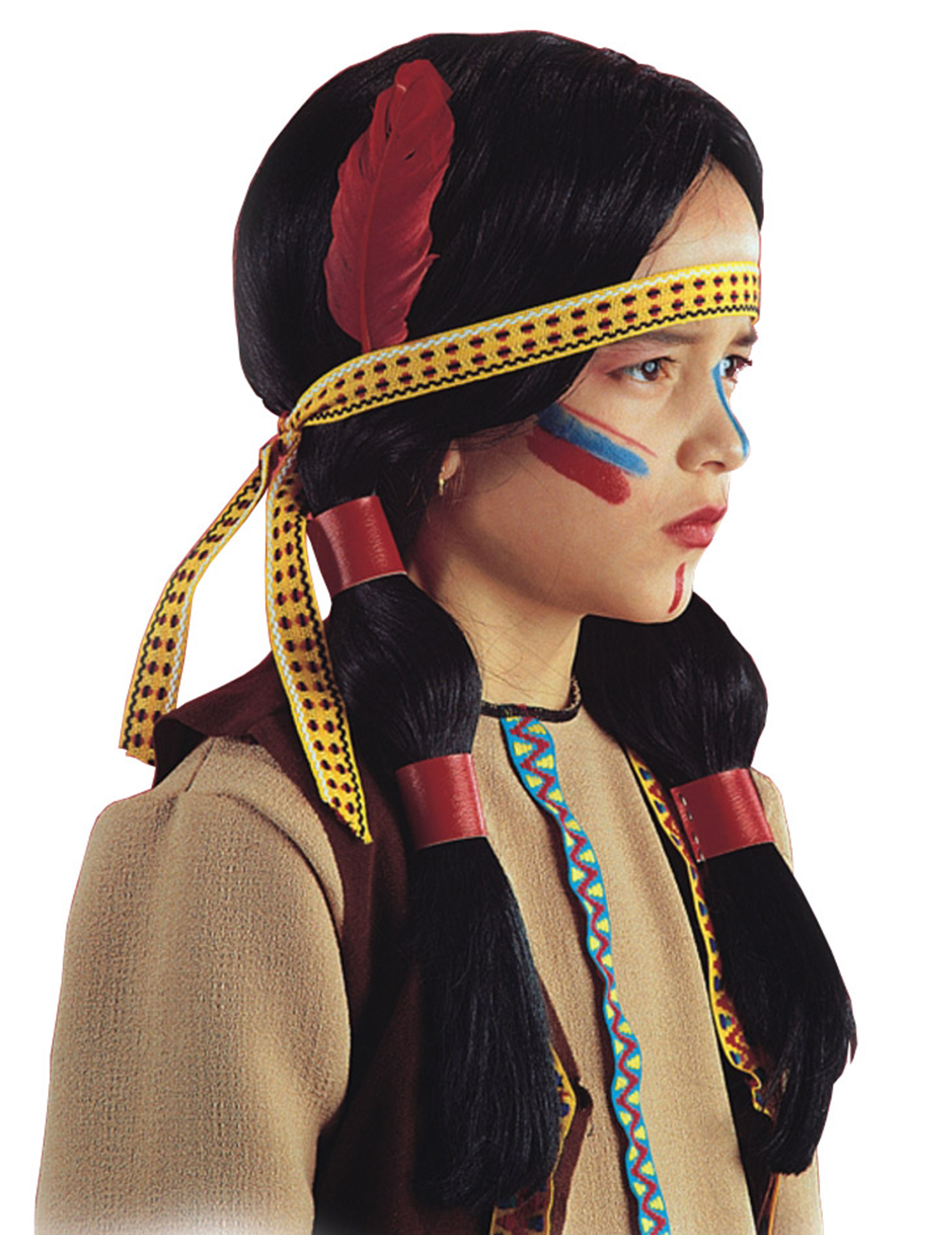 Perruque indienne plume enfant