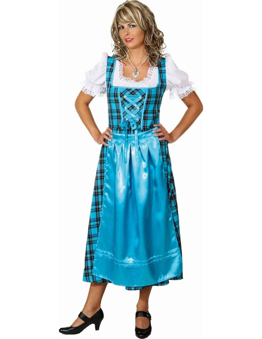 Déguisement traditionnel bleu Bavaroise femme