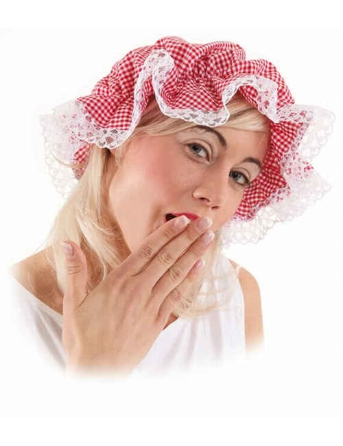Bonnet de nuit à carreaux