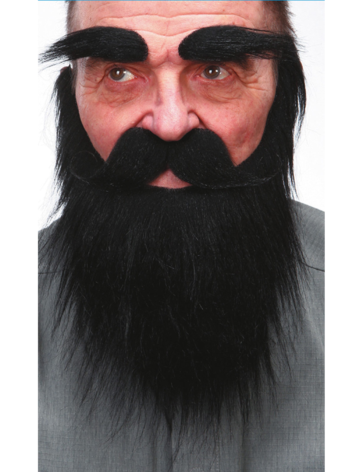 Barbe, moustache et sourcils noirs adulte