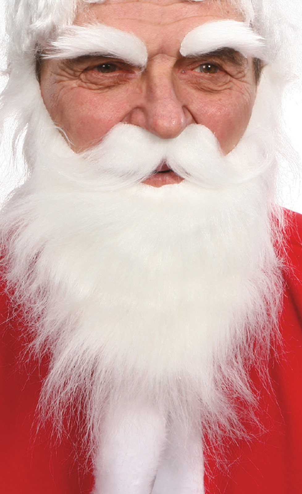 Barbe, moustache et sourcils blancs adulte