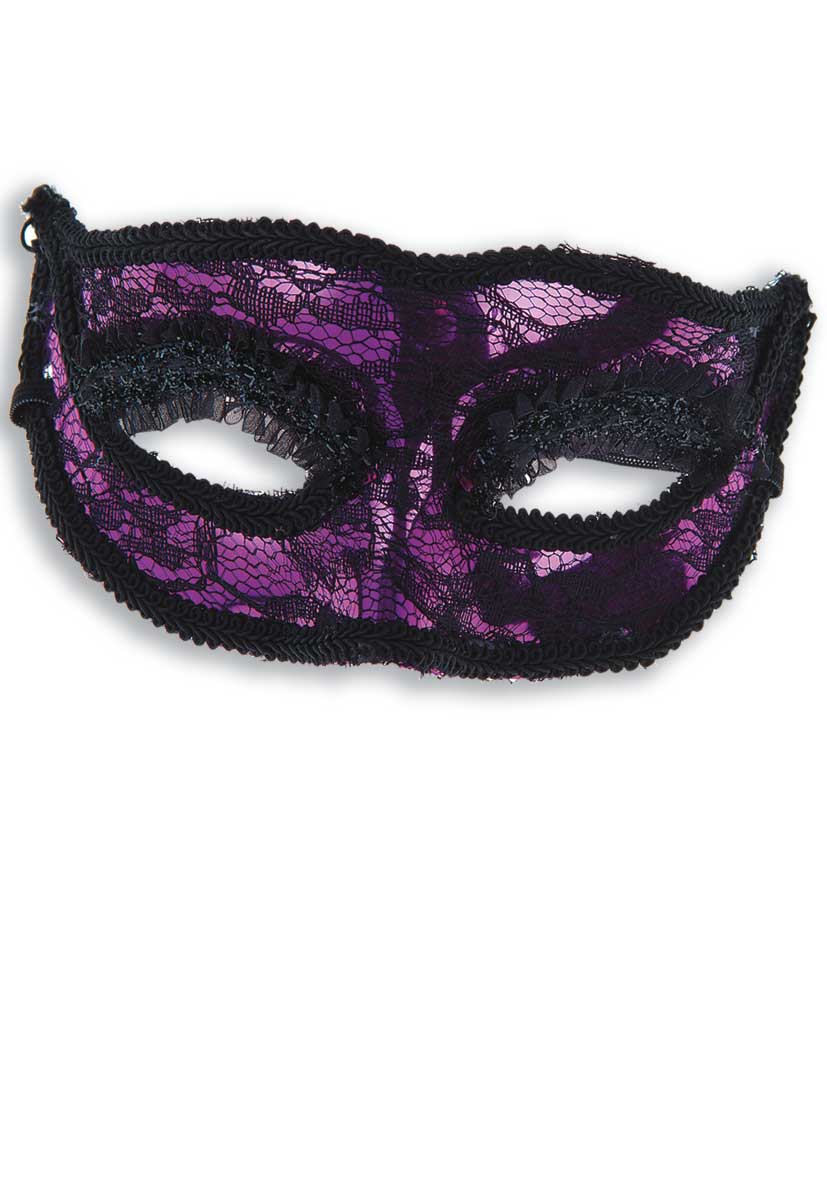 Loup dentelle violet adulte
