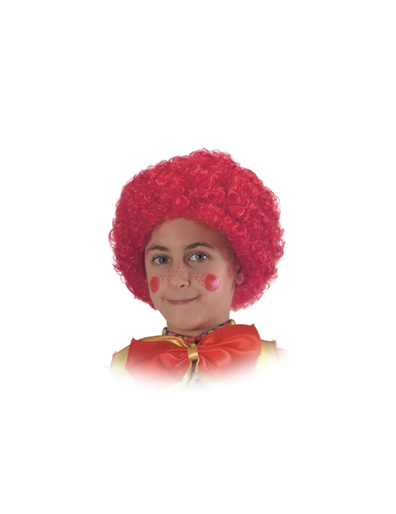 Perruque clown rouge enfant