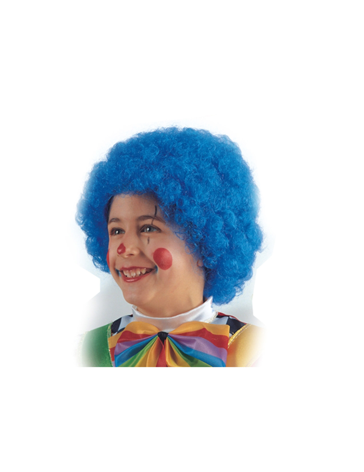 Perruque clown bleue enfant