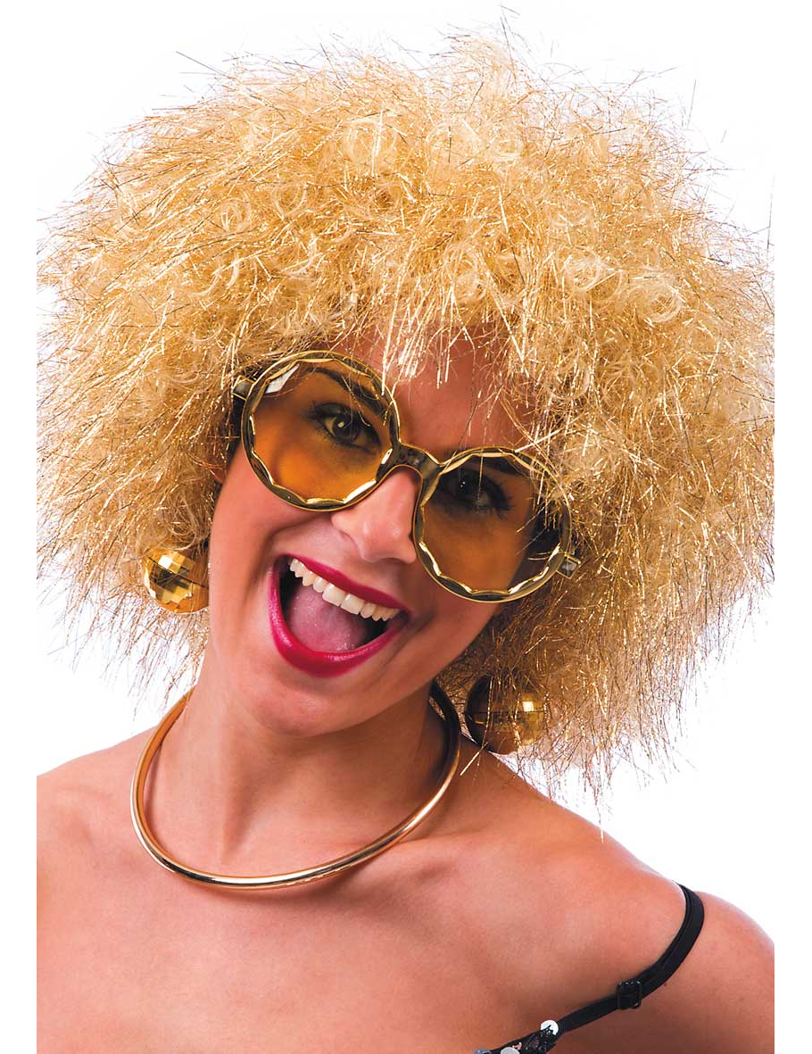 Lunettes disco dorées adulte