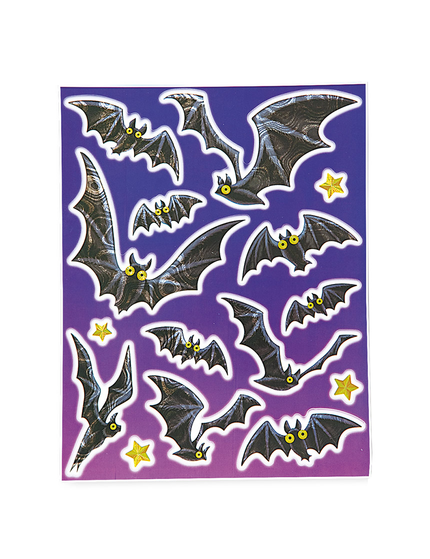 Décorations fenêtres chauve-souris Halloween