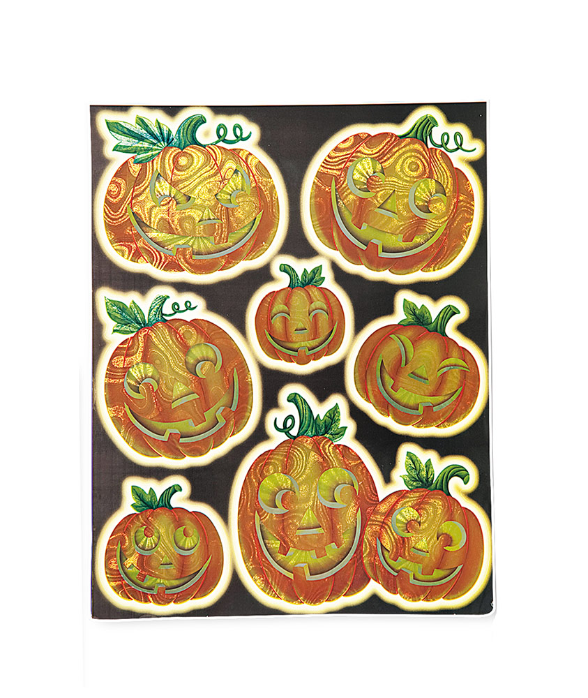 Décorations fenêtres citrouilles Halloween