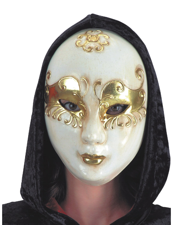 Masque vénitien yeux dorés adulte