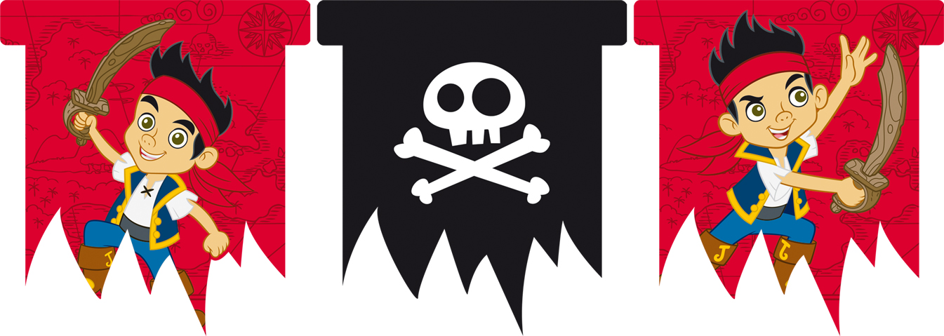 Guirlande fanions Jake et les pirates