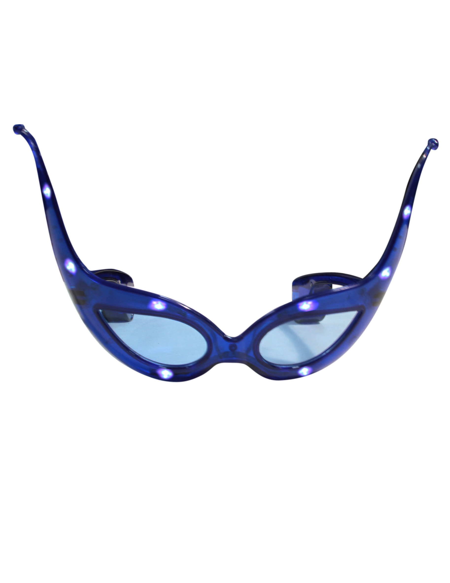 Lunettes lumineuses bleues forme papillon