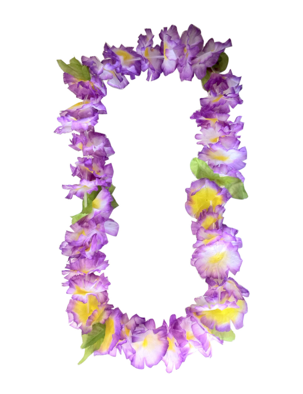Collier fleurs hawaïennes violet