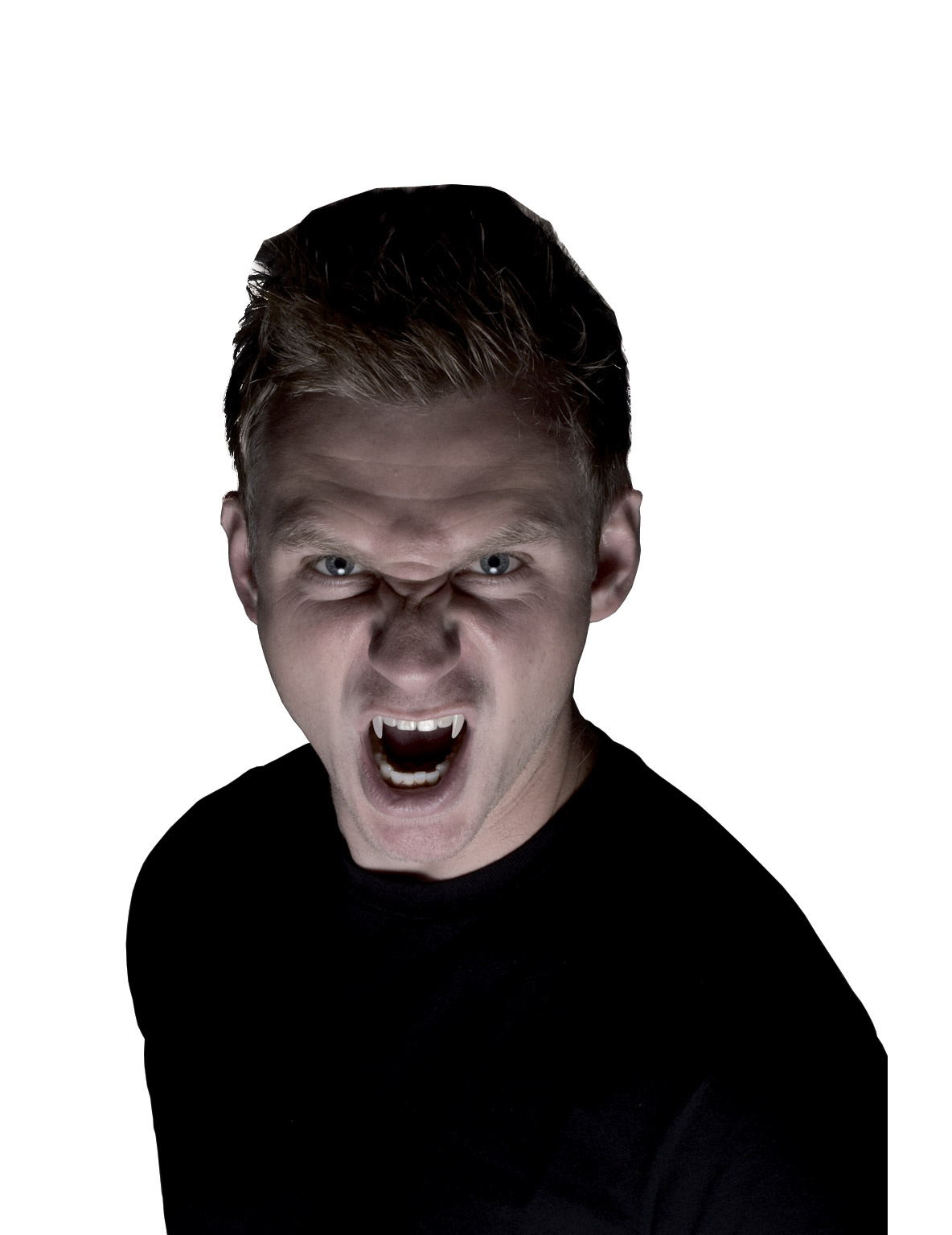 Dentier vampire avec canines rétractables