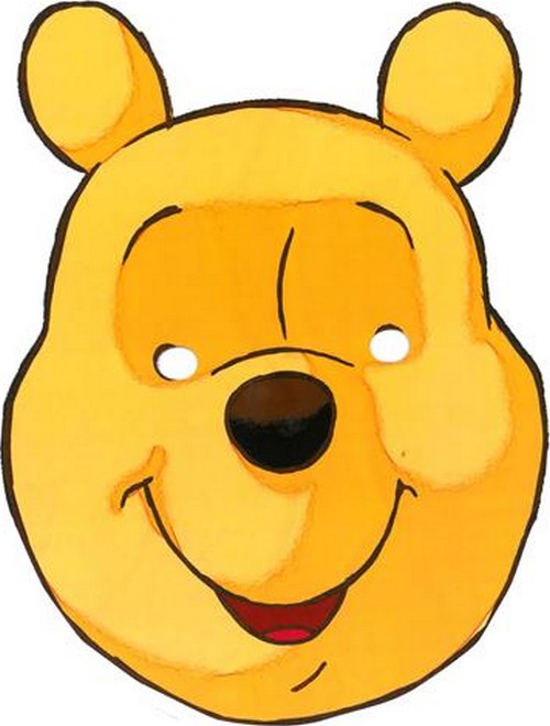 Masque en carton Winnie l'Ourson