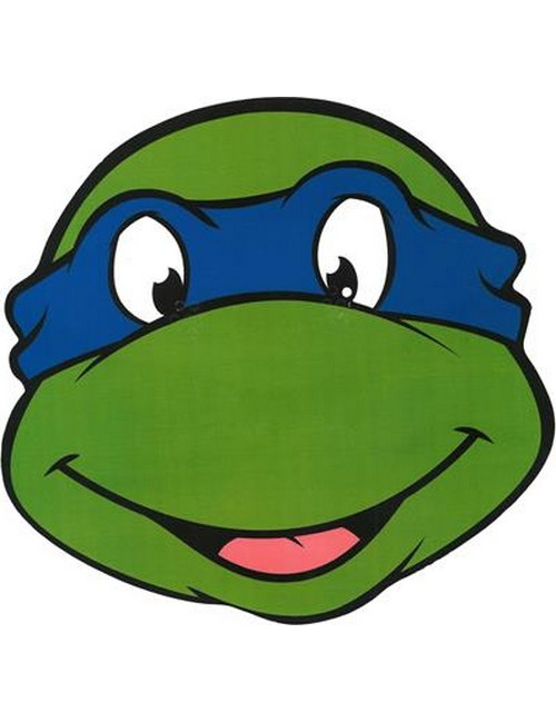 Masque en carton Léonardo Tortues Ninja