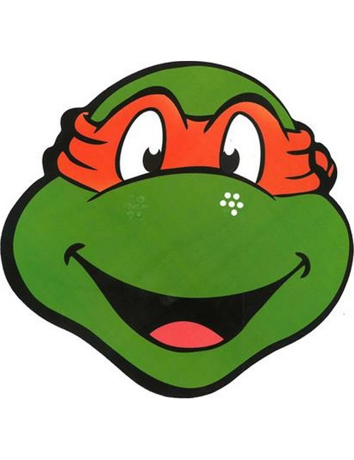 Masque en carton Michelangelo Tortues Ninja