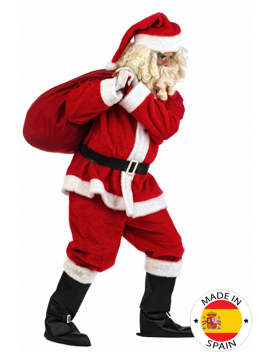 Déguisement Père Noël en peluche homme luxe
