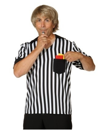 Déguisement chemise arbitre de foot homme