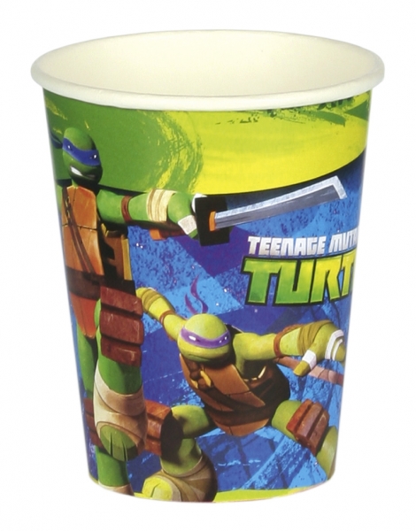 Lot de 8 gobelets en carton Tortues Ninja