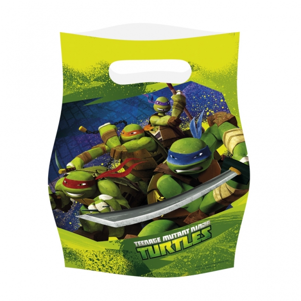 6 Sacs de fête Tortues Ninja