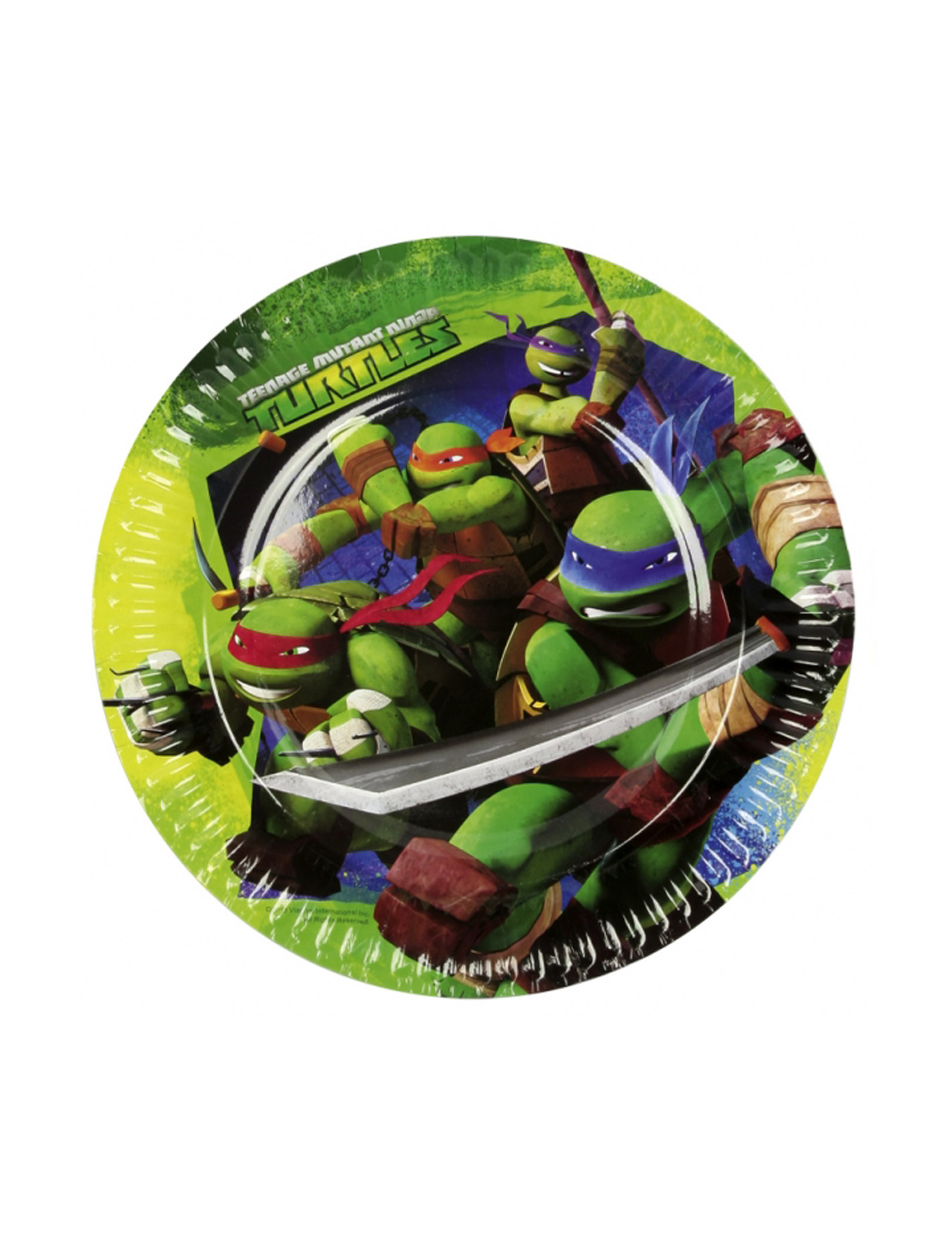 8 Assiettes Tortues ninja 18 cm
