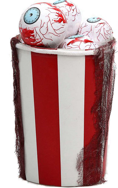 Pop corn yeux Halloween