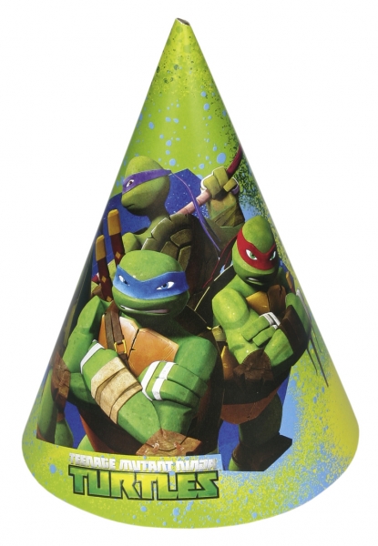 6 Chapeaux de fête Tortues ninja