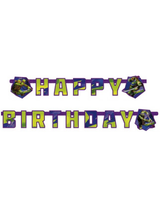 Guirlande Happy Birthday Les Tortues Ninja