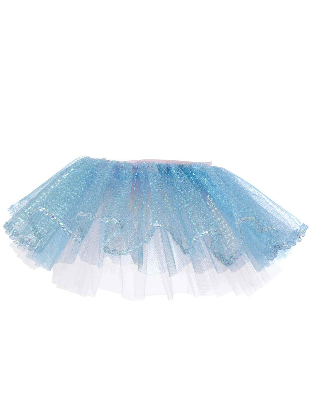 Tutu scintillant bleu fille