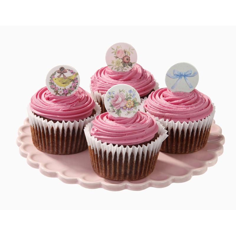 Pics en carton pour cupcakes Thé entre copines