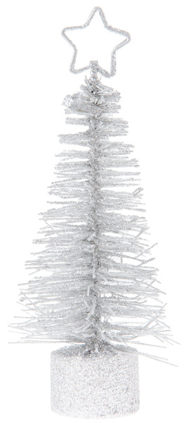 2 Petits sapins de Noël blancs marque place