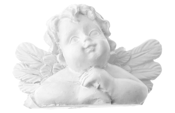 Marque-place ange blanc