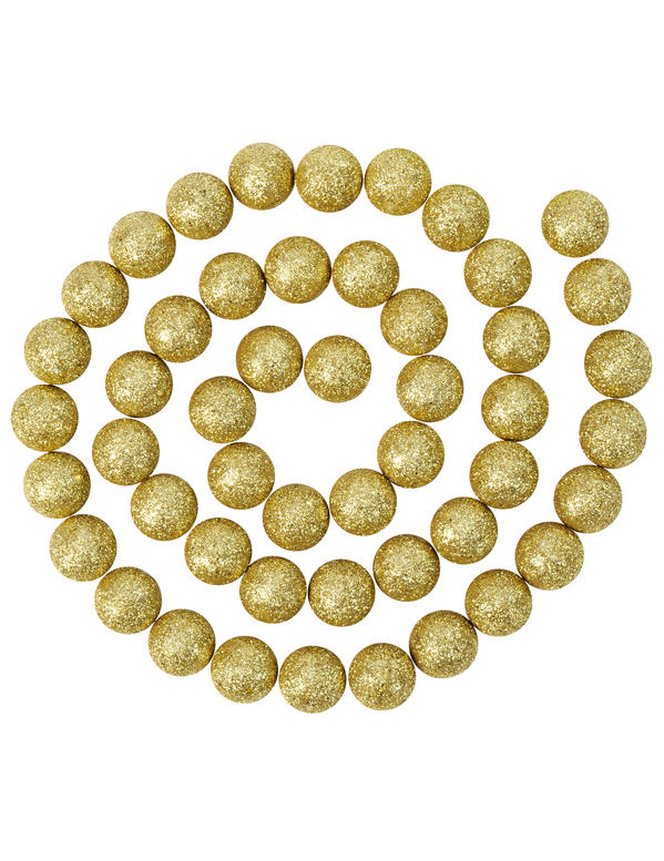 Guirlande boules pailletées or