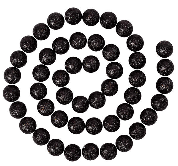 Guirlande boules pailletées noir