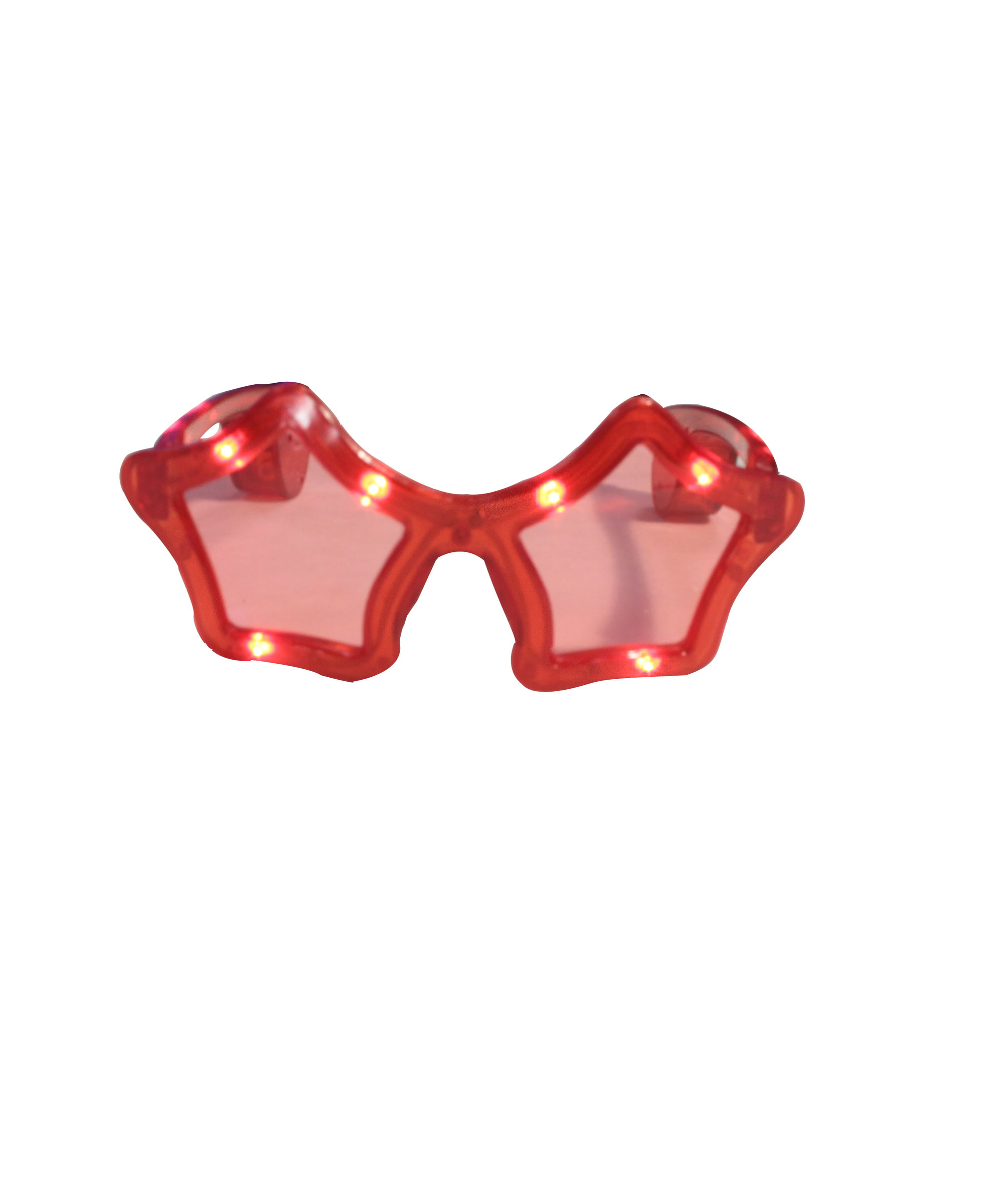 Lunettes étoiles rouge LED