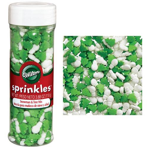 Décorations alimentaires Wilton  bonhomme et sapin de Noël 110 g
