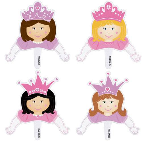 Décorations à cupcakes princesses