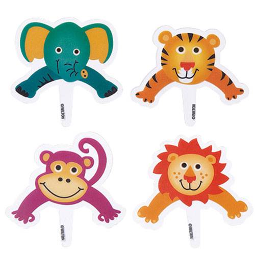 Décorations pour cupcakes jungle
