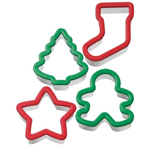 Emporte pièces sapin, bonhomme, étoile et chaussette