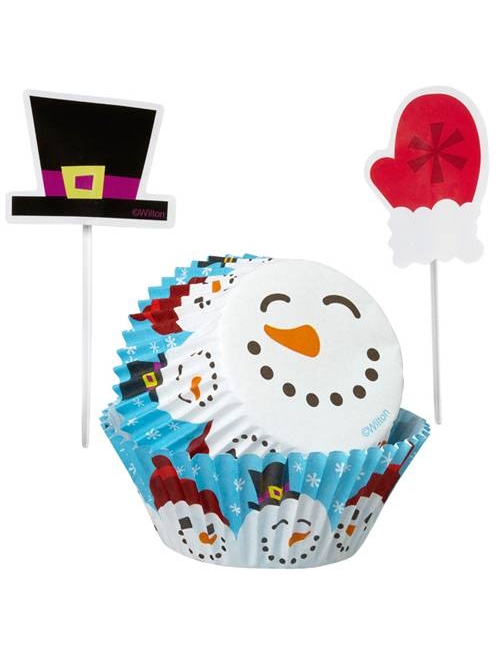 Set moules à cupcakes et pics de décoration