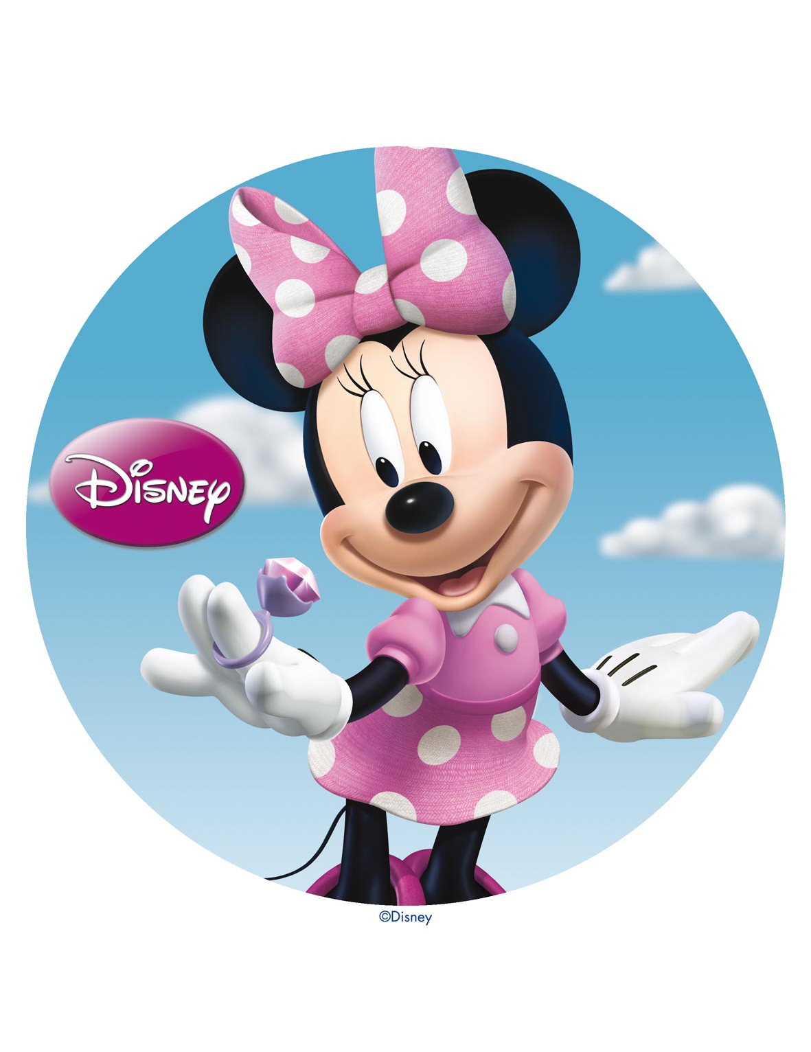 Disque azyme 20 cm Minnie