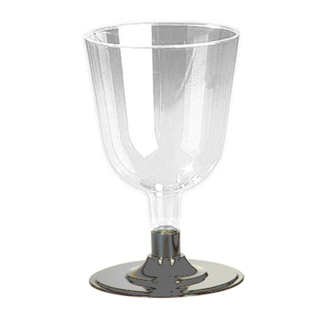 8 Verres à vin socle argent
