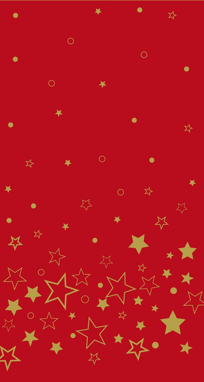 Nappe en rouleau papier damassé rouge étoilée