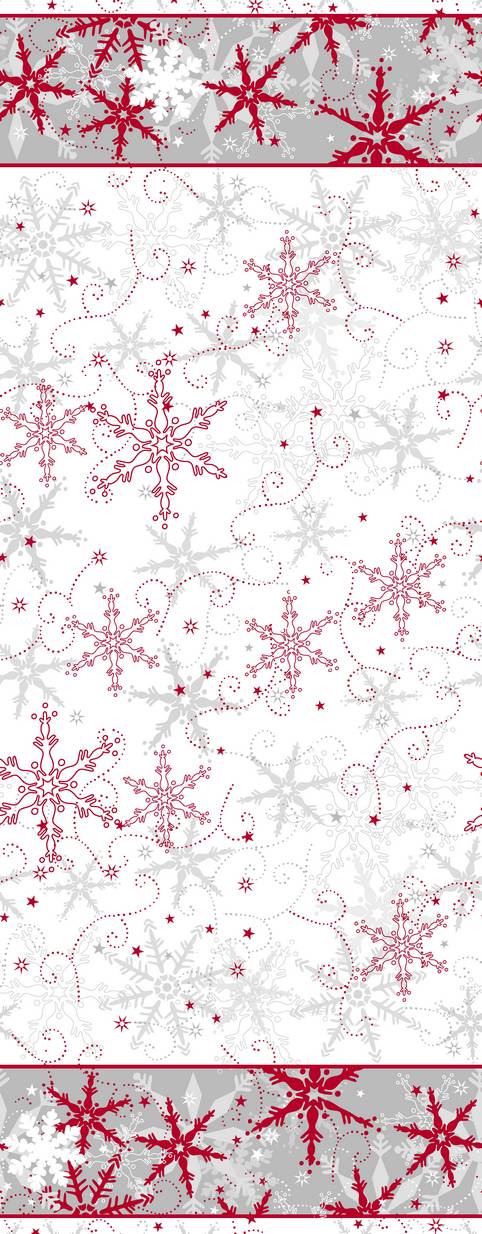 Nappe en rouleau papier flocons de Noël