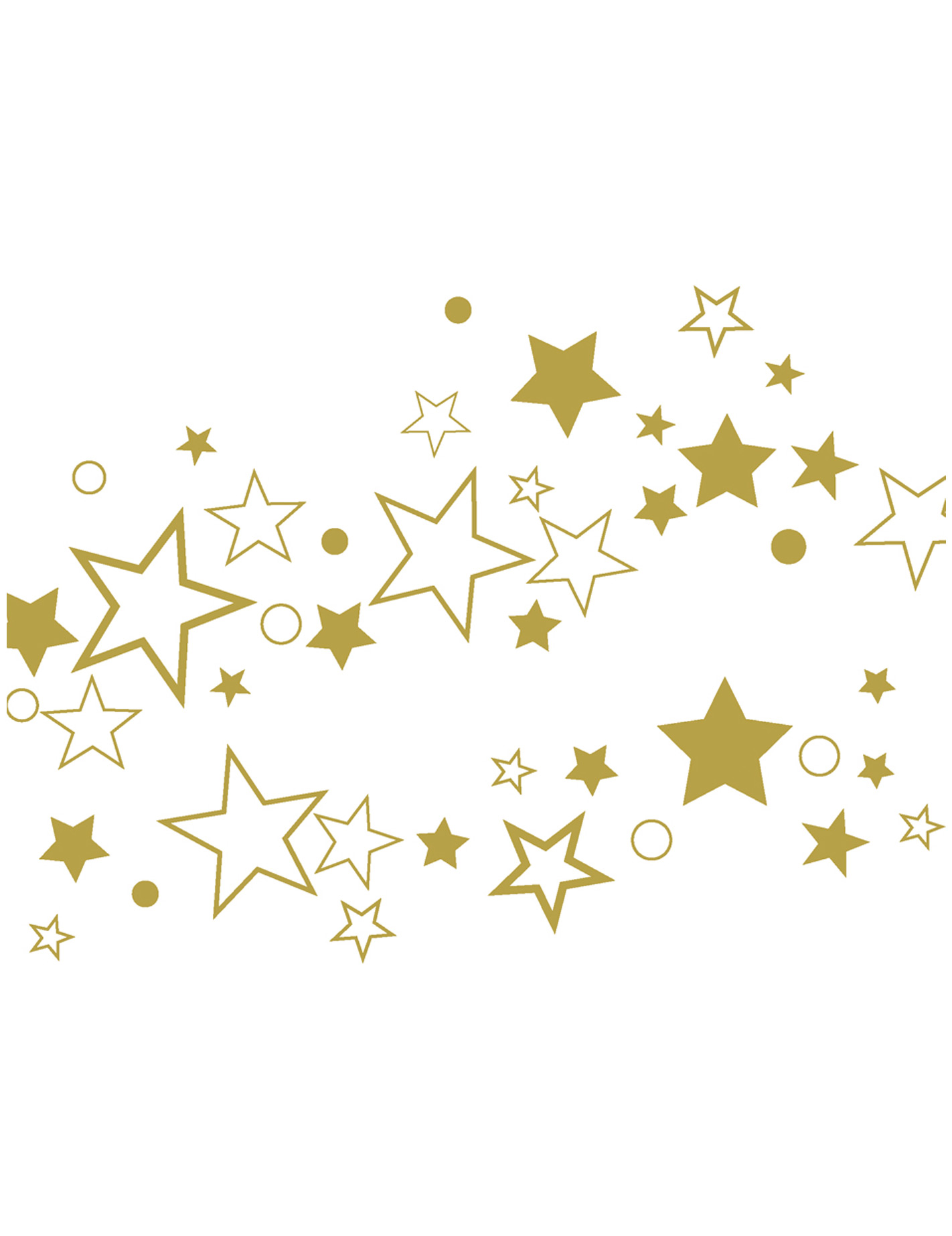 20 Serviettes en papier Galaxie Or 33 x 33 cm