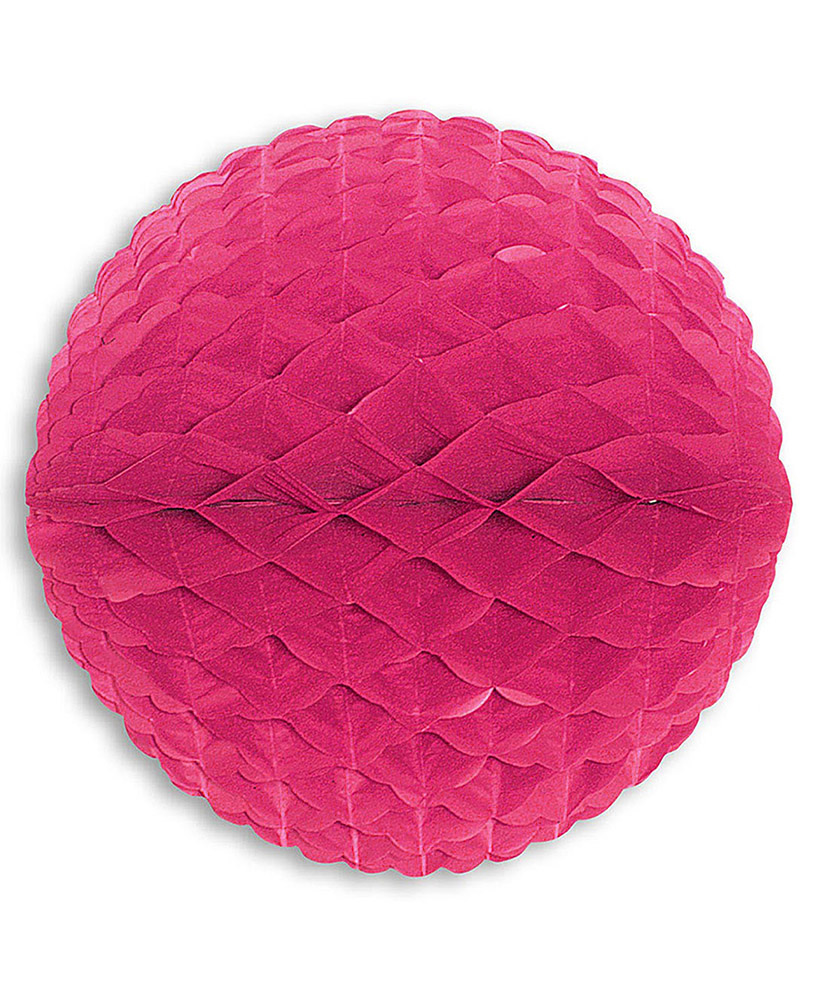 Boule en papier rose