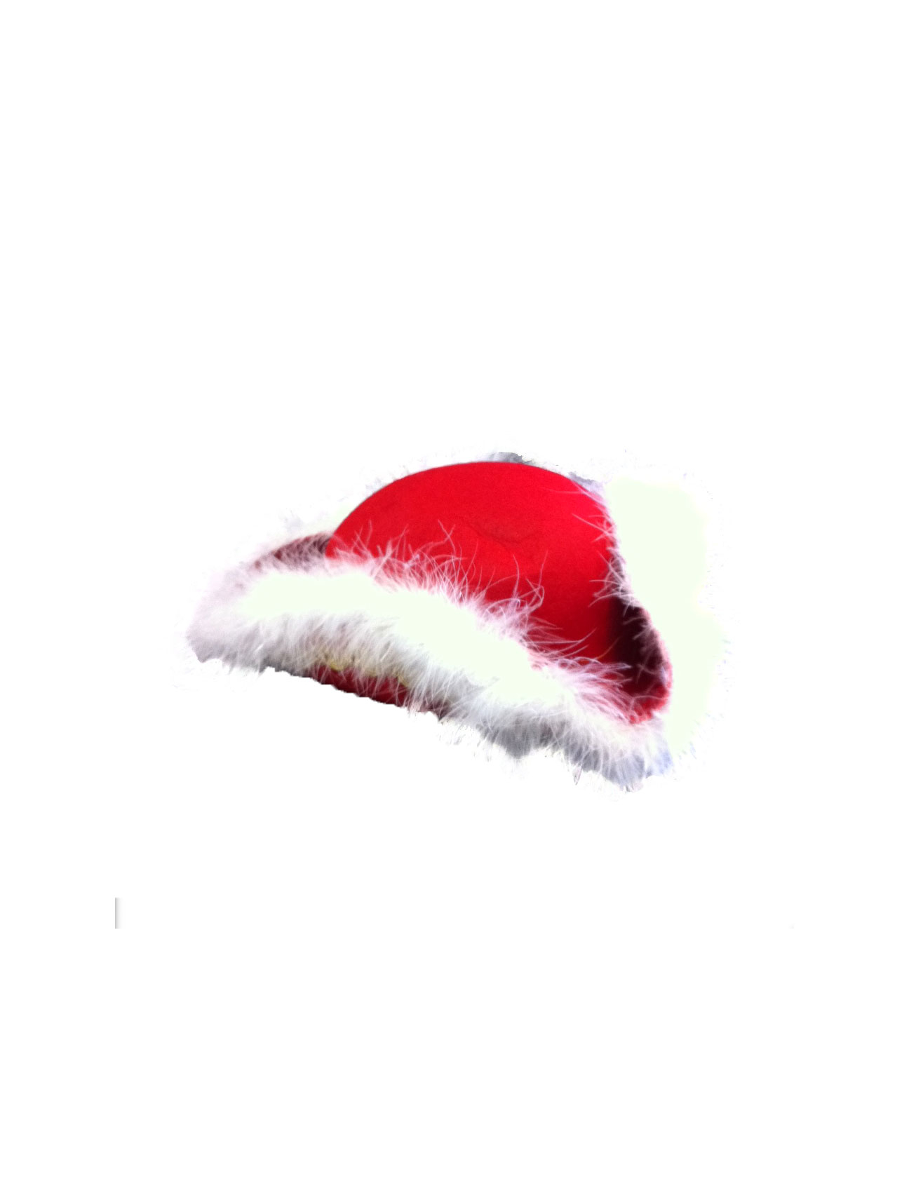 Chapeau tricorne rouge enfant