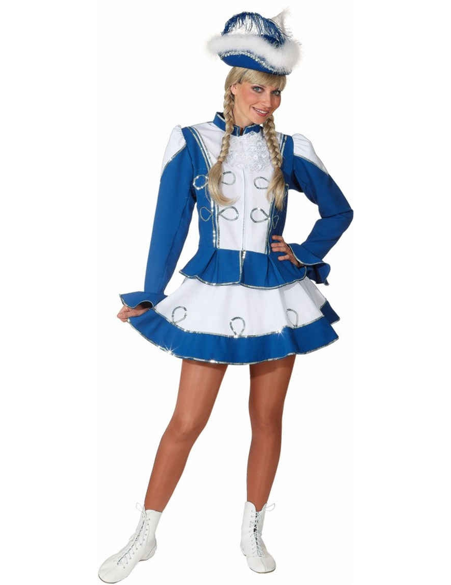 Déguisement majorette femme bleu
