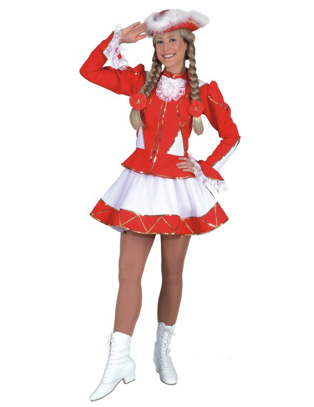 Déguisement majorette femme rouge