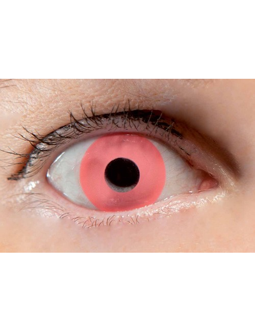 Lentilles de contact oeil rose fluo
